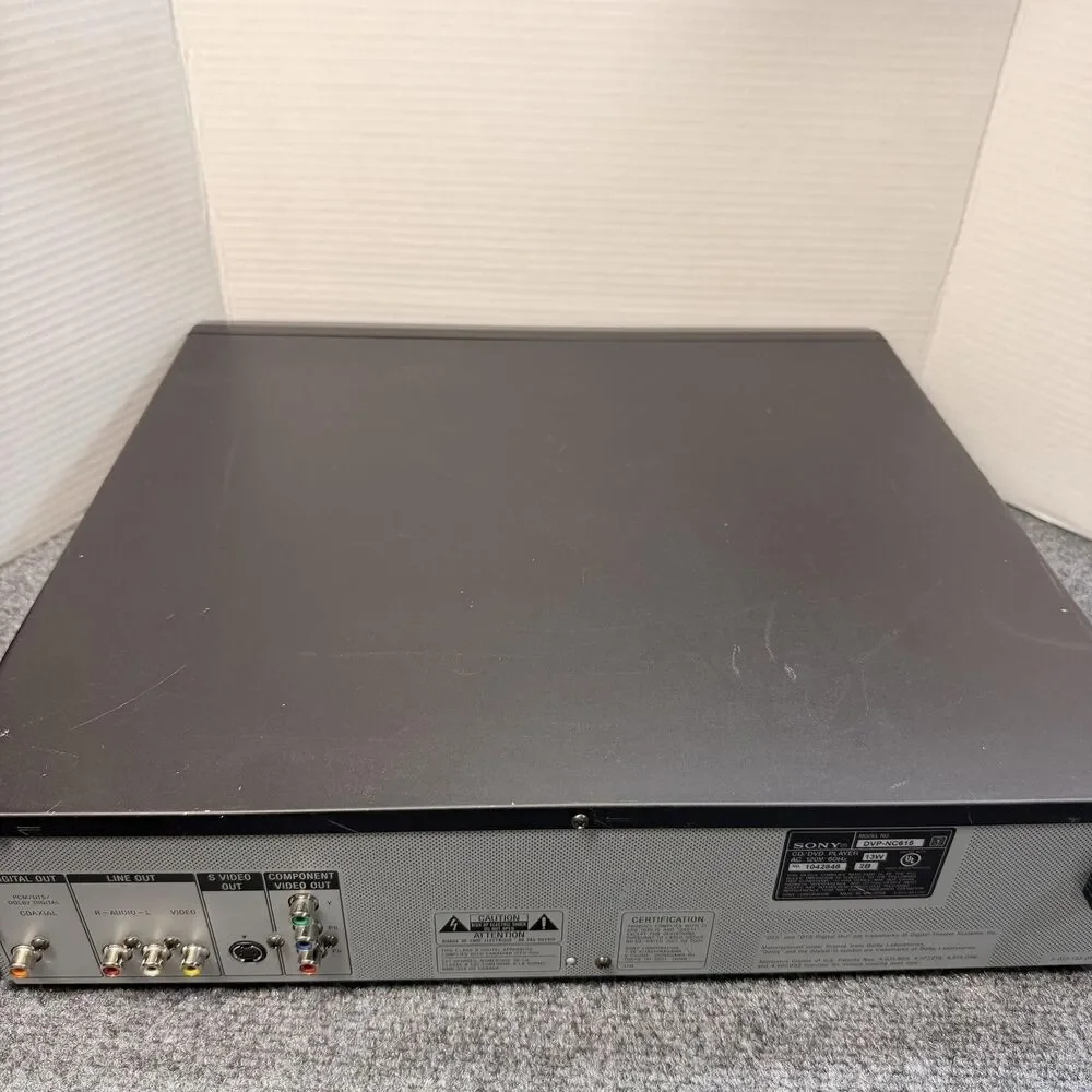 Sony DVD CD Player Black DVP-NC615 5 Disc Changer Coax S-Video Parts Repair